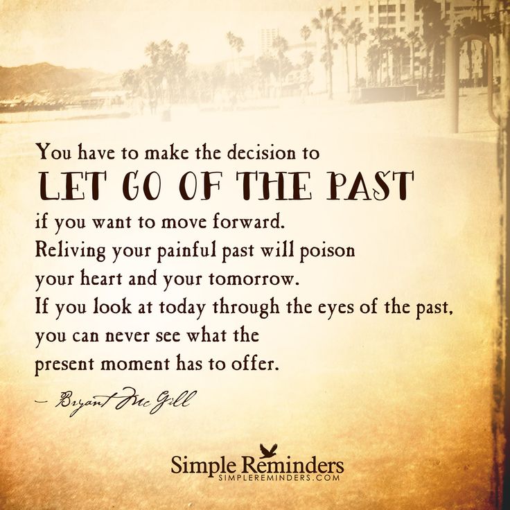 How to learn the lessons of the past and let them go